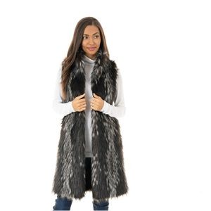 Fabulous Furs Midnight Fox Faux Fur Stroller Vest